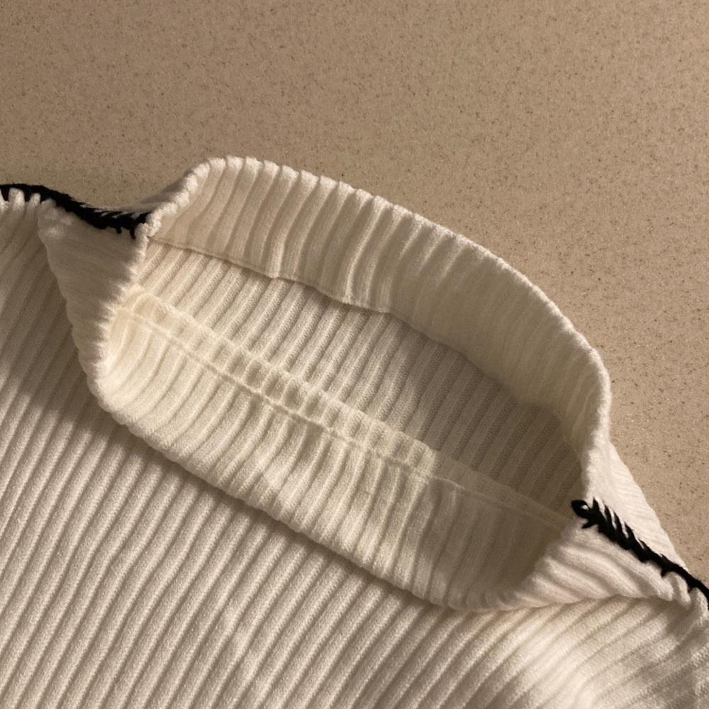 Kirundo NWT White Sweater with Black Accent Women Size XL - Picture 10 of 14